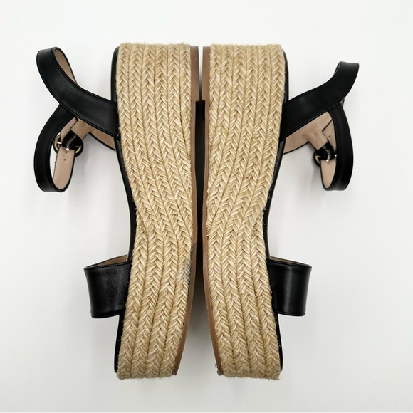 Stuart Weitzman Taborah Ankle-Strap Wedge Espadrille Sandals - Picture 7 of 9
